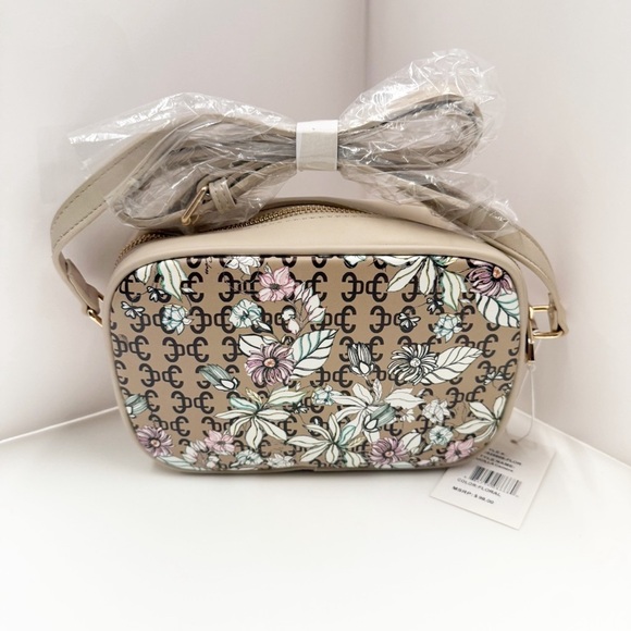 NWT Cavalli Class Lucilla Camera Floral Women's Zip Up Crossbody Purse - Picture 4 of 6